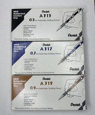 Vintage Pentel A315 A317 A319 Lot of 34 Mechanical Drafting Pencils NOS JAPAN picture