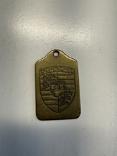 Vintage Brass Porsche Keychain picture