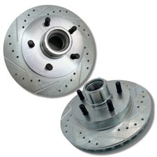 1988-98 Chevy/GMC 3100 OBS Drilled & Slotted Rotors Zinc Coated (PAIR) 1.25