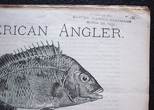 Rare Coll, 9 The American Angler 1883 Barton Warren Evermann Collection picture