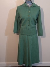 2PC Cable Knit Vintage Sweater Skirt Set  picture