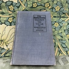 Vintage 1898 Blue Cloth Cover The Vicar of Wakefield Oliver Goldsmith Book Novel picture