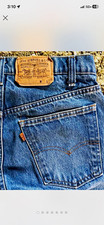 Vintage. Levis straight leg 1987 Jeans Medium Wash Cotton  Orange tab picture