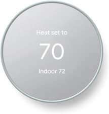 Google Nest G4CVZ Thermostat 4th Gen Smart Programmable Wi-Fi Thermostat Snow picture
