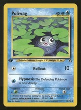 Poliwag 62/75 1st Edition Neo Discovery HP Pokémon TCG picture
