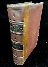 1866 - THE LIFE OF ABRAHAM LINCOLN by J. G. HOLLAND with EPHEMERA picture