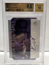 1998-99 SP AUTHENTIC -￼Sign of the Times Vince Carter #VC Silver Beckett 9.5 picture