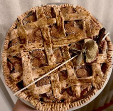 Faux Apple Pie - Homemade Primitive / Farmhouse / Festive Apple Pie Home Decor picture