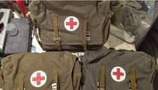 Soviet USSR Russia Army Medic First Aid Bag Combat Military Nurse Red Cross EMC picture
