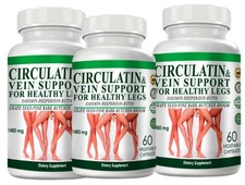 Vein Formula 180 Capsules with Diosmin, Hesperidin & Rutin leg vein Support picture