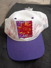 Vintage Fiesta Bowl XXV 1996 Cap Snap Back Hat Purple & White Nebraska Vs UF. picture