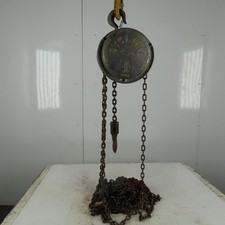 CM Model M Cyclone 1 Ton Manual Chain Fall Hoist 30' Lift 10' Pendant Chain picture