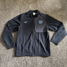 Nike Boise State Broncos Full Zip Jacket FZ Woven Team Issued Large Black picture