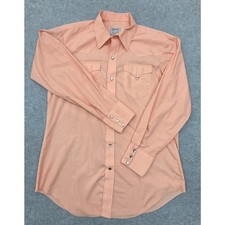 Vintage H Bar C California Ranchwear Western Shirt 16.5x34 Pearl Snap USA picture