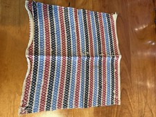 Antique Americana handwoven linen woven sampler cloth lovely unique handmade picture