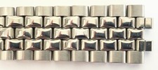 Vintage JB Champion Brick Links St.Steel Wrist Watch Band NO end pieces 18.5mm picture