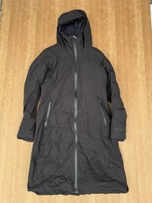 Lululemon Sleet Street 600 Goose Down Fill Long Jacket Womens Size 10 Black Warm picture