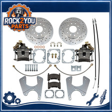 For 1964-72 GM A-Body Rear Disc Brake Standard Kit, Drilled and Slotted Rotors picture