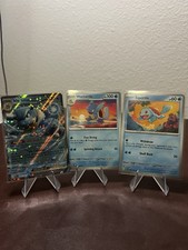 Blastoise, Wartortle & Squirtle Pokémon TCG 151 set Of 3 picture