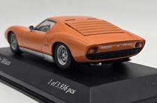 Paul's Model Art Minichamps 1966 Lamborghini Miura 1/43 Orange 🧡 Rare, WOW MIB picture