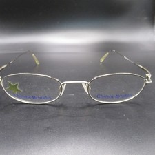 Christie Brinkley Eyeglass Frames Women's Oval Silver Metal Half Rimless picture