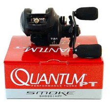 QUANTUM SMOKE HD SHD201HPT 7.3:1 GEAR RATIO LEFT HAND BAITCAST REEL NEW picture