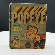 Vintage 1937 Popeye and the Jeep Big Little Book #1405 EC Segar Whitman picture