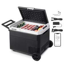 VEVOR 60L 12V Portable Car Fridge Wheels picture
