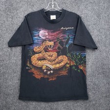 VINTAGE Hazelwood Rattlesnake Arizona Wildlife Graphic T Shirt Mens M Medium picture