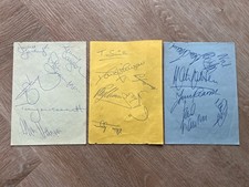 Signed Liverpool v Everton 1978 Derby Football Autograph Book Pages 32 Players picture
