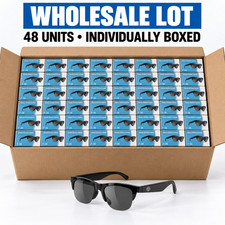 Wholesale Lot 48 F-06 Bluetooth Audio Sunglasses Wireless Open Ear Headset New picture
