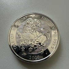 2023 Royal Tudor Beasts Yale of Beaufort 2 oz 0.9999 Silver, 5 Pounds Elizabeth picture