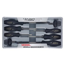 Vessel 8pc JIS Screwdriver Set Armor Grip 550A8PTU Like Phillips Slotted Drive picture