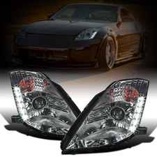 - Fits 2003-2005 Nissan 350Z Projector Headlights Pair | Smoke picture