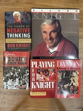 Vintage Indiana University IU Hoosiers Basketball Book Lot (5) Knight Alford picture