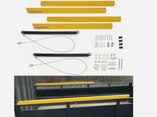 400 Pounds 2 Sided Trailer Tailgate Liftgate Ramp Lift Assist System Yellow New. picture