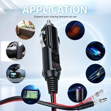 Universal 12V-24V Cigarette Lighter Plug for Car Truck RV Boat, 15A Fuse picture