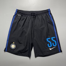 INTER MILAN NIKE 2014/2015 FOOTBALL HOME SHORTS #55 NAGATOMO SIZE “L” 611065-010 picture
