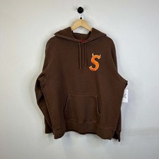 SUPREME S LOGO HOODED SWEATSHIRT BROWN (FW22) picture
