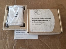 Alarm.com ADC-VDBA-780BAT Replacement Battery VDB780B Doorbell Camera Open Box picture