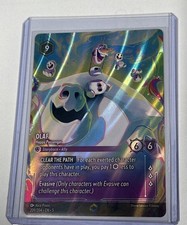Disney Lorcana Shimmering Skies Olaf  Happy Passenger ENCHANTED Foil 209/204 NMT picture