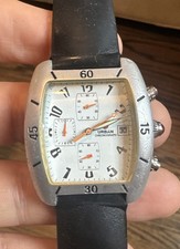 Michele Mens Urban Chronograph w/ New Battery 36MM Authentic Model 71-195-A  picture