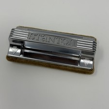 Vintage Stanton Velvet Vinyl Record Cleaning Brush With MCM Chrome Handle picture