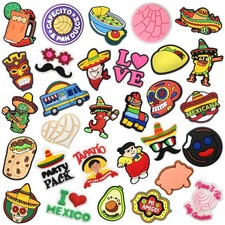 Cute Backpacks Pins Bulk, 30 Piece Funny Mexican Lapel Pins DIY Cool Aestheti... picture