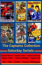 The Captains Cliffhanger Collection-6 DVD's-Captain America-Captain Marvel  picture