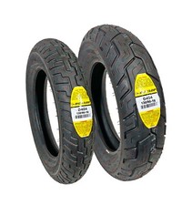 Dunlop D404 130/90-16 Front Rear Tire Set Motorcycle Tires 130/90B16 Street picture