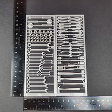 Tool Set 1/10 Scale Model Prop Kit Shop Garage Diorama Dollhouse Accessory  picture
