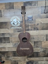 Late 1800s - Early 1900s Acoustic Parlor Guitar 6-String For Repair picture
