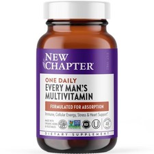 10/2026 New Chapter Men's Multivitamin for Immune, Stress, Heart + Energy Suppor picture