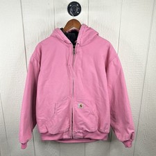 Y2K Carhartt Quilted Active Jacket “Pink Rose” WJ001 PKR Men’s XL picture